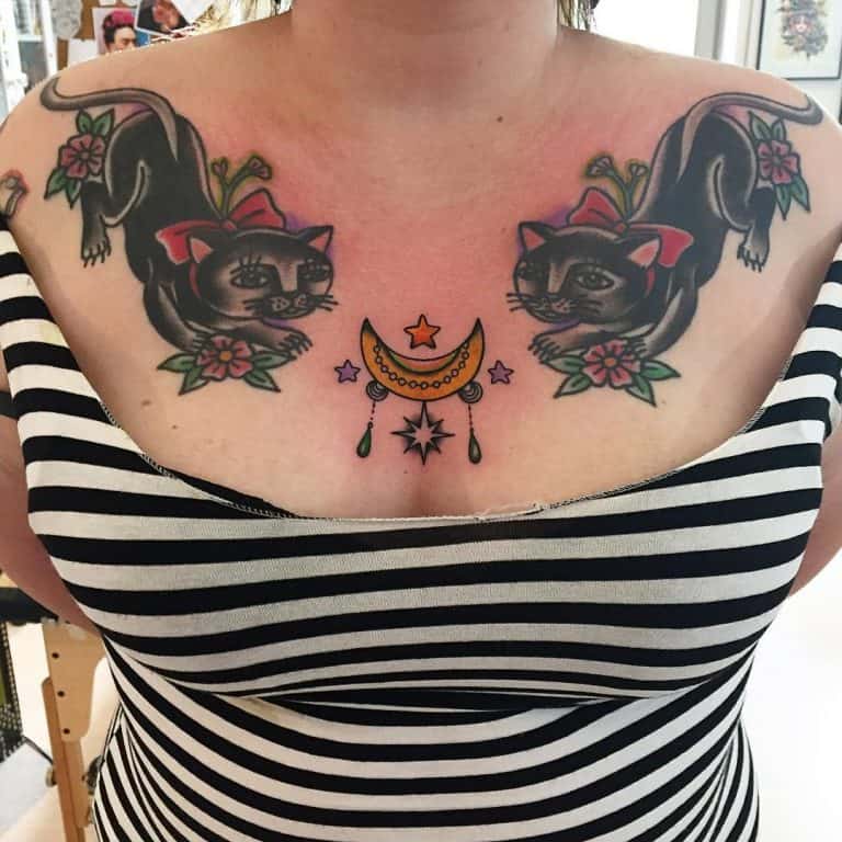 Chest Tattoos For Women That Draw Approving Eyes Ritely