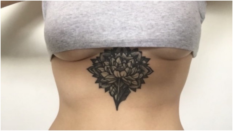 65 Sizzling Under breast Tattoos You'll Drool Over