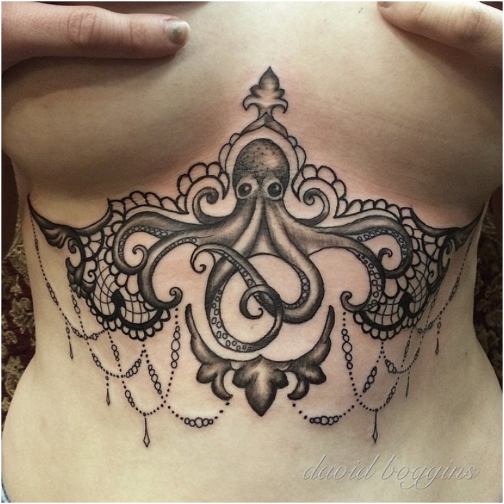 65 Sizzling Under breast Tattoos You'll Drool Over