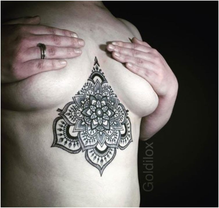 65 Sizzling Under breast Tattoos You'll Drool Over