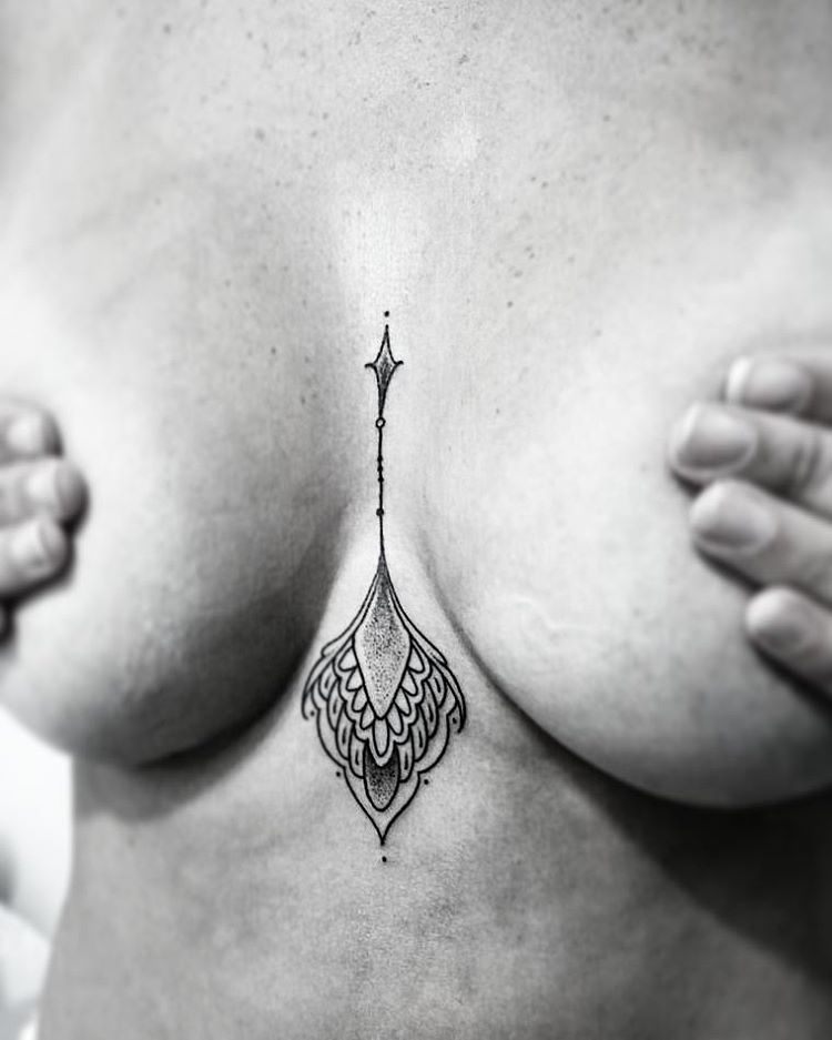 65 Sizzling Under breast Tattoos You'll Drool Over