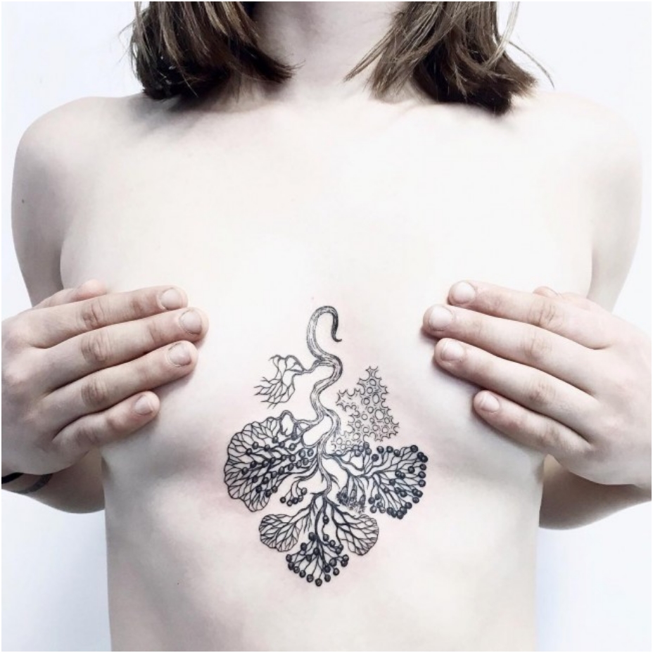 65 Sizzling Under breast Tattoos You'll Drool Over