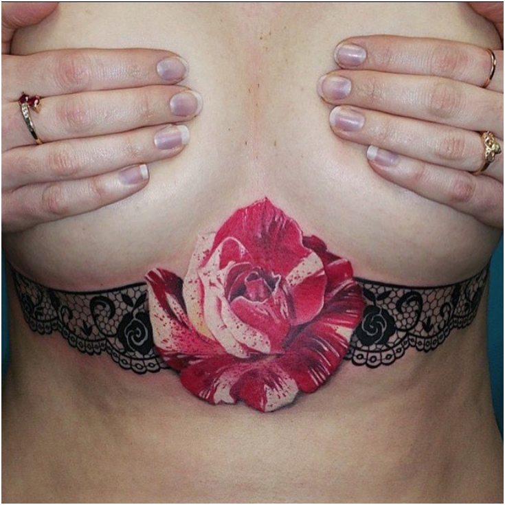65 Sizzling Under breast Tattoos You'll Drool Over