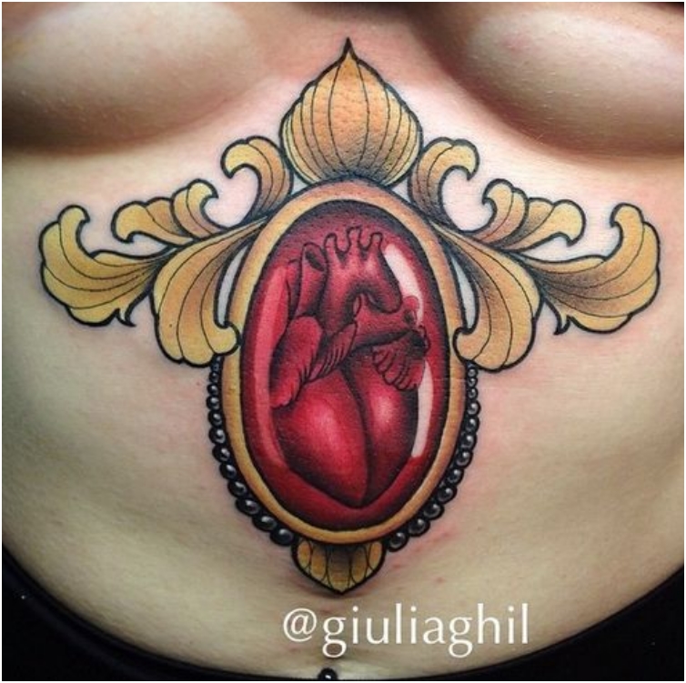 65 Sizzling Under breast Tattoos You'll Drool Over