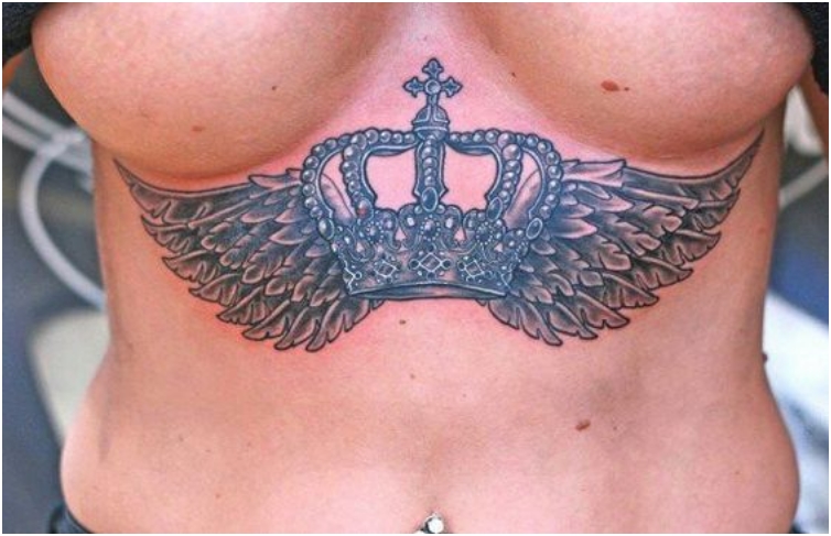 65 Sizzling Under breast Tattoos You'll Drool Over