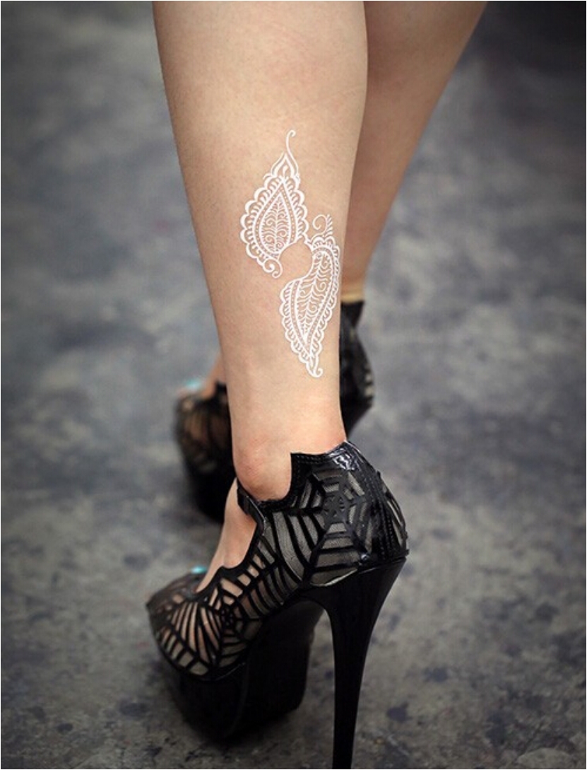 43 Eye-Catching White Henna Tattoos You Must Try