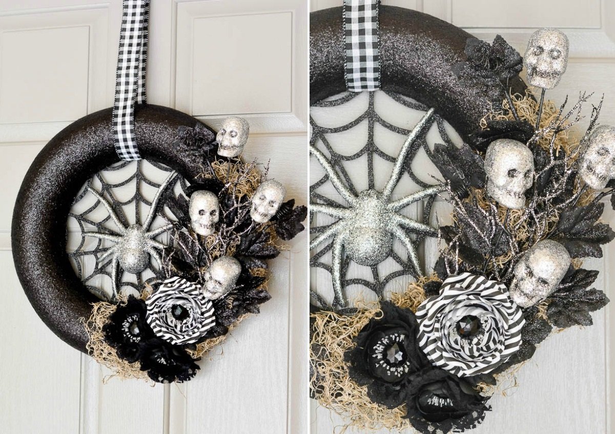 41 Scary DIY Wreaths To Complete The Halloween Decor - Ritely