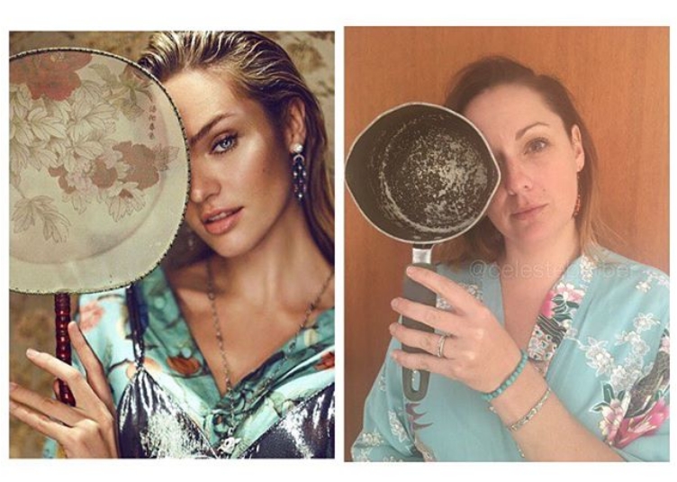 Mom Masterfully Mocks Celebrity Instagram Pics