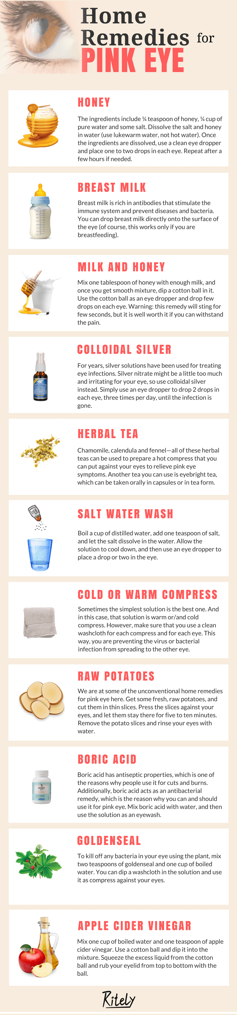 home remedies for pink eye