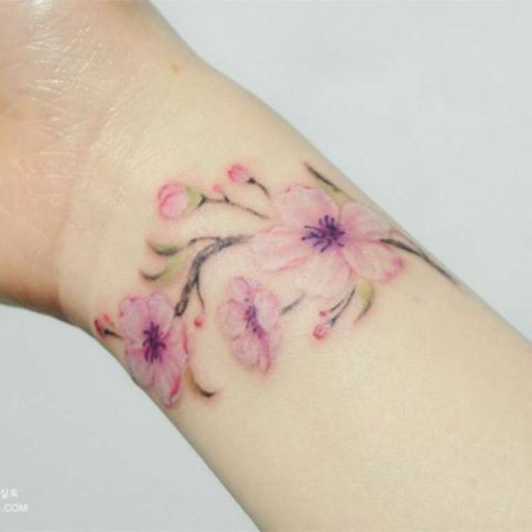 37 Beautiful Flower Design Wrist Tattoos – Wrist Designs