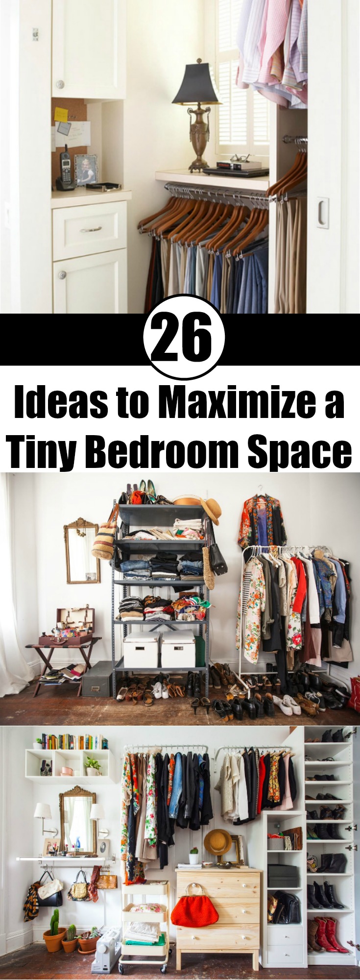 26 Ideas to Maximize a Tiny Bedroom Space