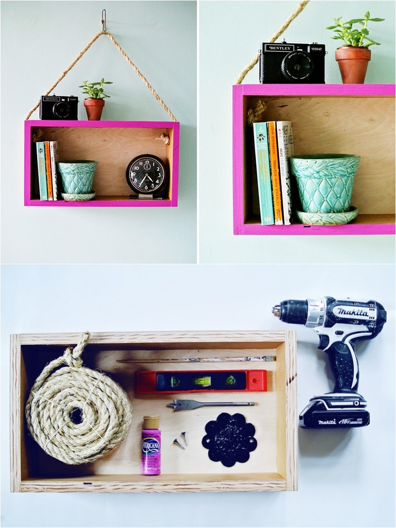 31 DIY Hanging Shelves Perfect for Every Room in Your Home