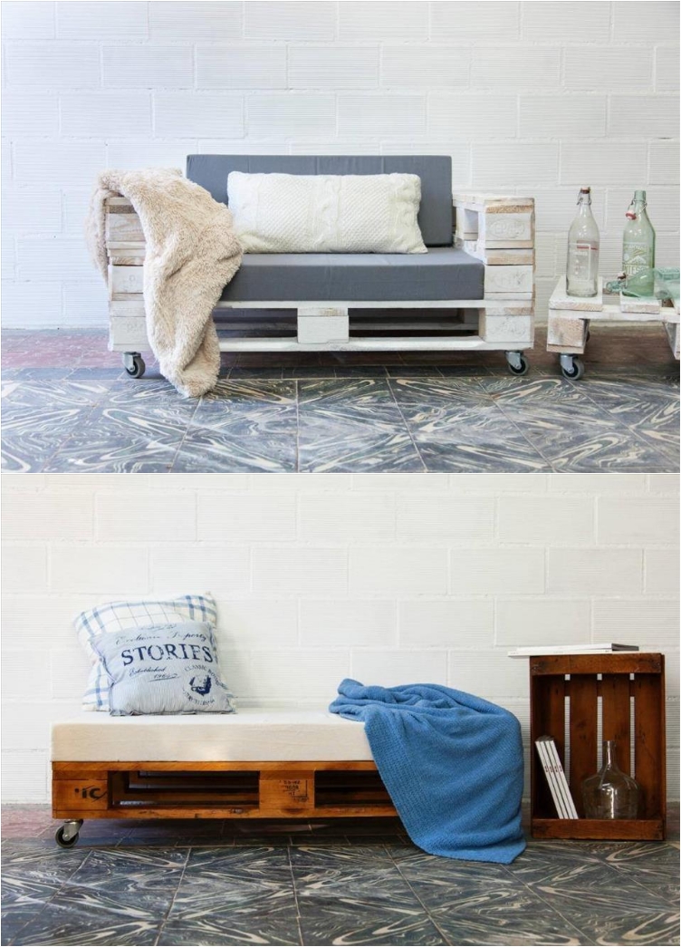 18 DIY Pallet Sofas Perfect for Indoors and Outdoors