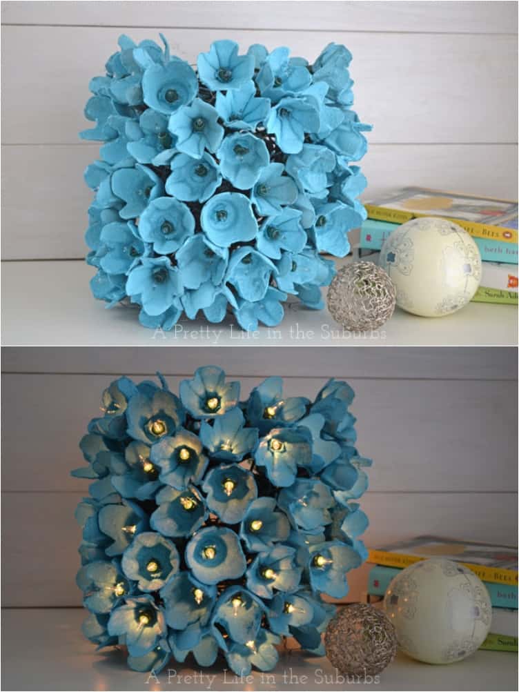 13 Surprisingly Pretty Decorations with Egg Cartons