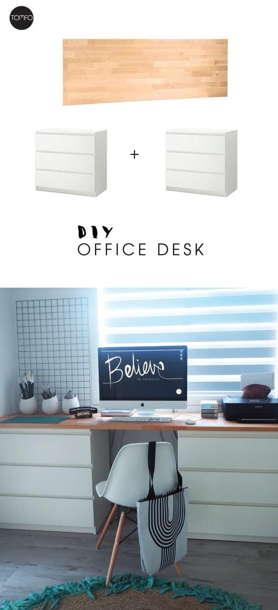 20 Handy Desks Created from IKEA Products