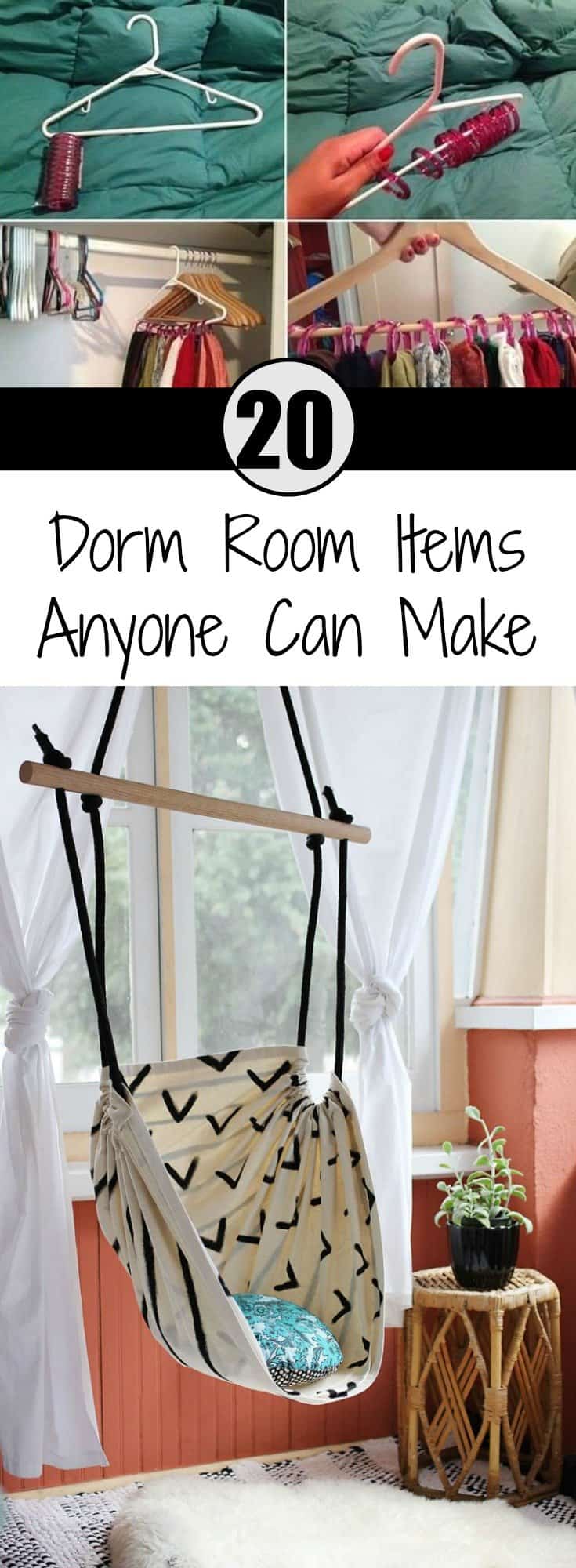 20 Dorm Room Items Anyone Can Make