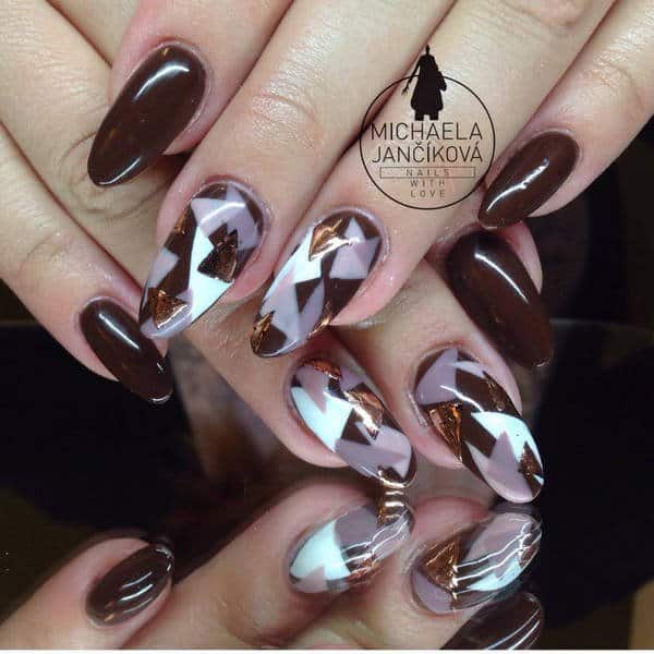 30 Deliciously Creative Chocolate Nail Designs