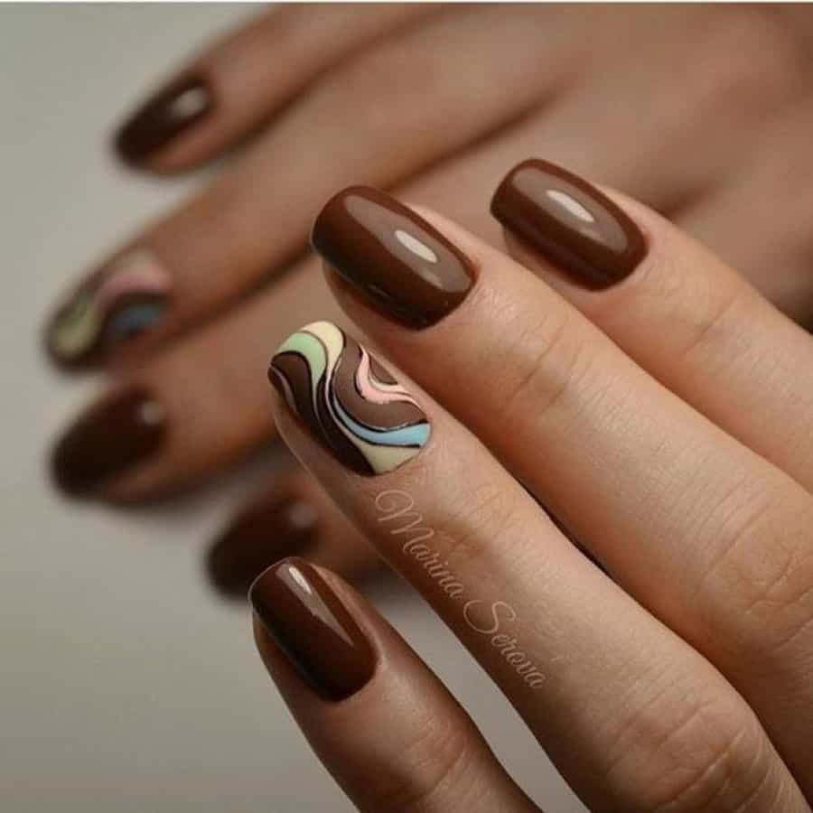 30 Deliciously Creative Chocolate Nail Designs