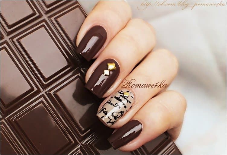 30 Deliciously Creative Chocolate Nail Designs