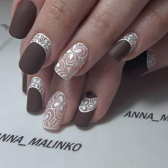 30 Deliciously Creative Chocolate Nail Designs