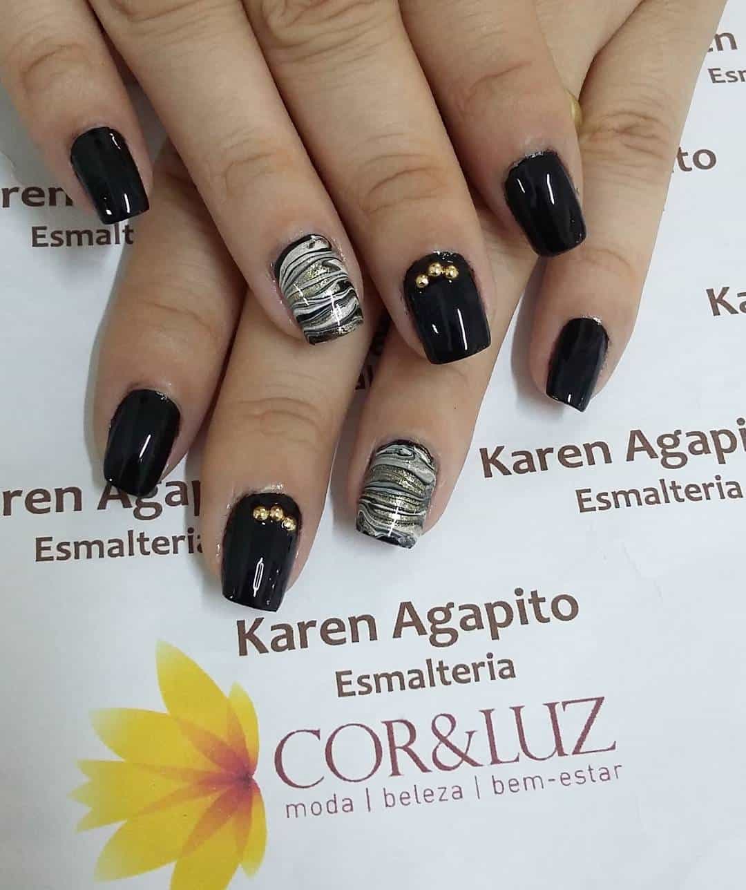 30 Black Nail Designs That Are Anything but Goth