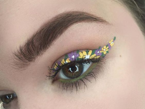 Paint a Bouquet on Your Eyes: 23 Beautiful Floral Eyeliners