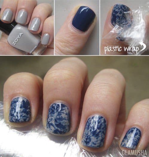 25 Mesmerizing Blue-White Nails For A Soft Look