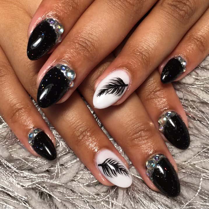 25 Beautiful Feather Nail Designs To Blow You Away