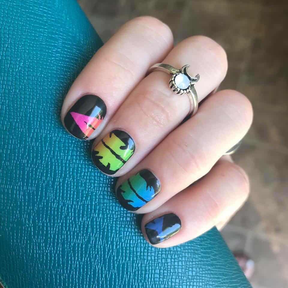 25 Beautiful Feather Nail Designs To Blow You Away