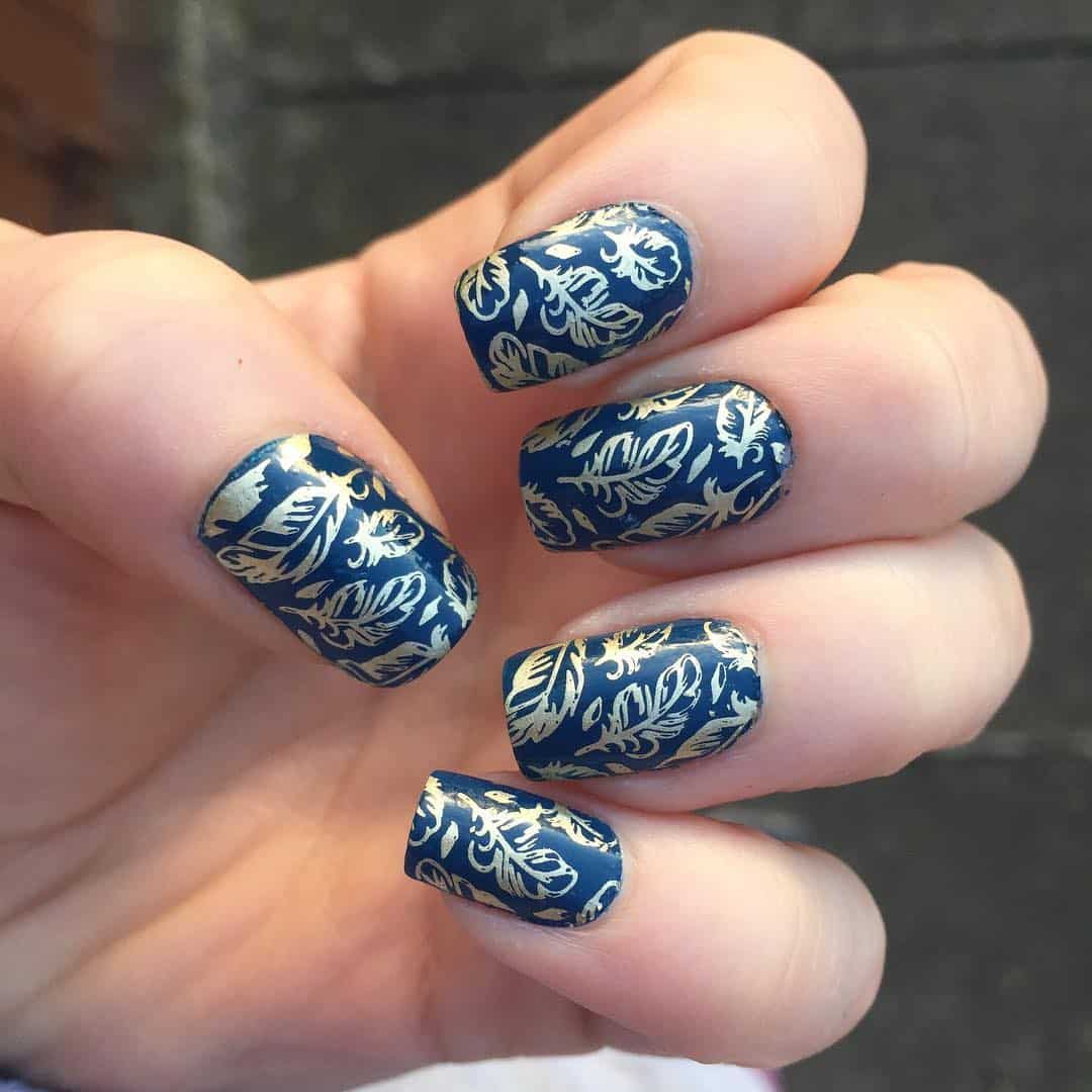 25 Beautiful Feather Nail Designs To Blow You Away