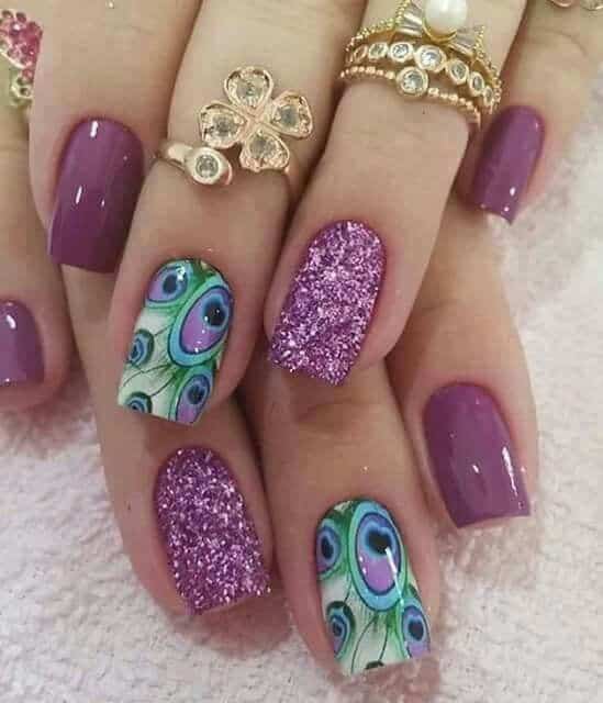 25 Beautiful Feather Nail Designs To Blow You Away