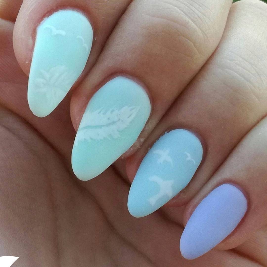 25 Beautiful Feather Nail Designs To Blow You Away