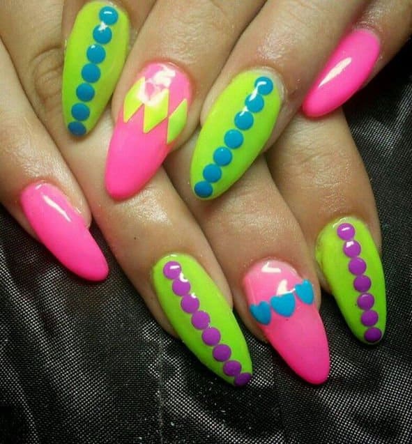 20 Neon Nail Designs For A Burst Of Bright Colors