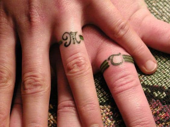 30 Touching And Sweet Wedding Ring Tattoos