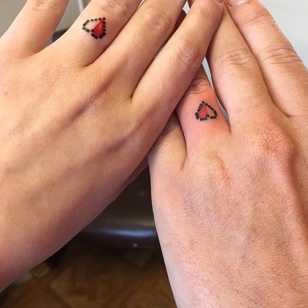 30 Touching And Sweet Wedding Ring Tattoos