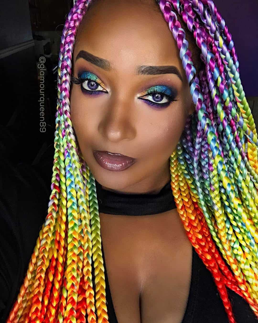 30 Box Braids Looking Absolutely Stunning