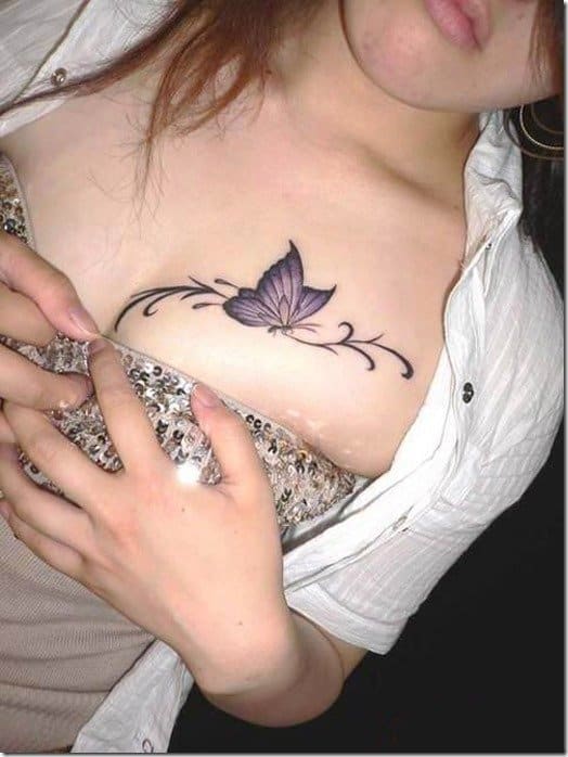 30 Chest Tattoos For Women That Draw Approving Eyes