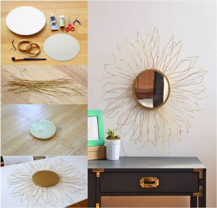 24 Beautiful DIY's To Decorate A Wall Mirror - Ritely