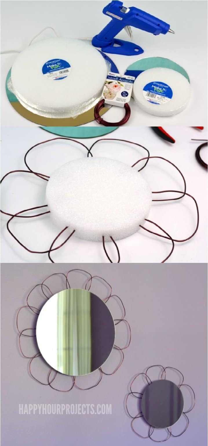 24 Beautiful DIY's To Decorate A Wall Mirror
