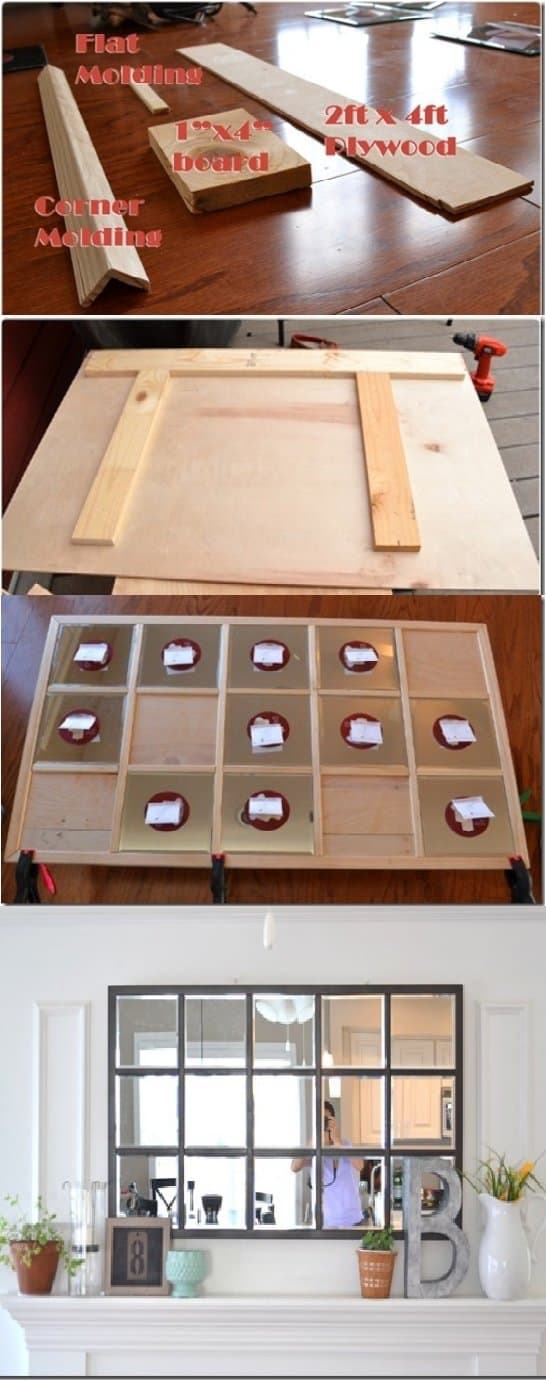 24 Beautiful DIY's To Decorate A Wall Mirror
