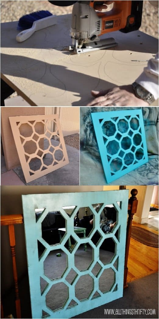 24 Beautiful DIY's To Decorate A Wall Mirror