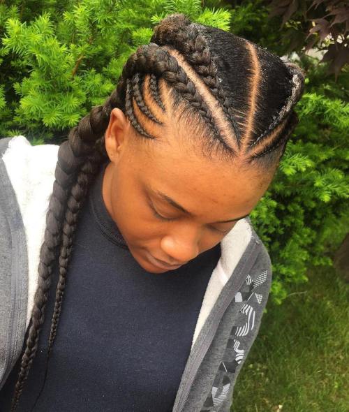 30 Gorgeous Ghana Braids For An All-Black Style