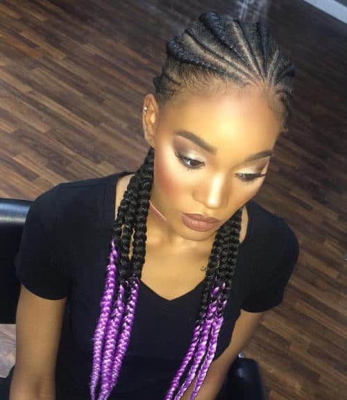 30 Gorgeous Ghana Braids For An All-Black Style