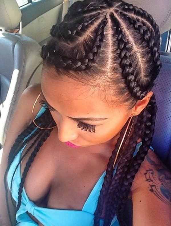30 Gorgeous Ghana Braids For An All-Black Style