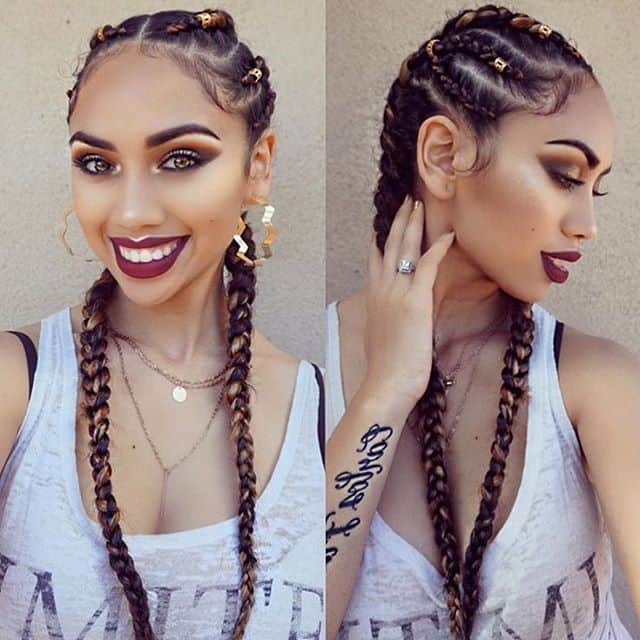 30 Gorgeous Ghana Braids For An All-Black Style