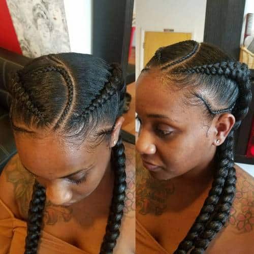 30 Gorgeous Ghana Braids For An All-Black Style