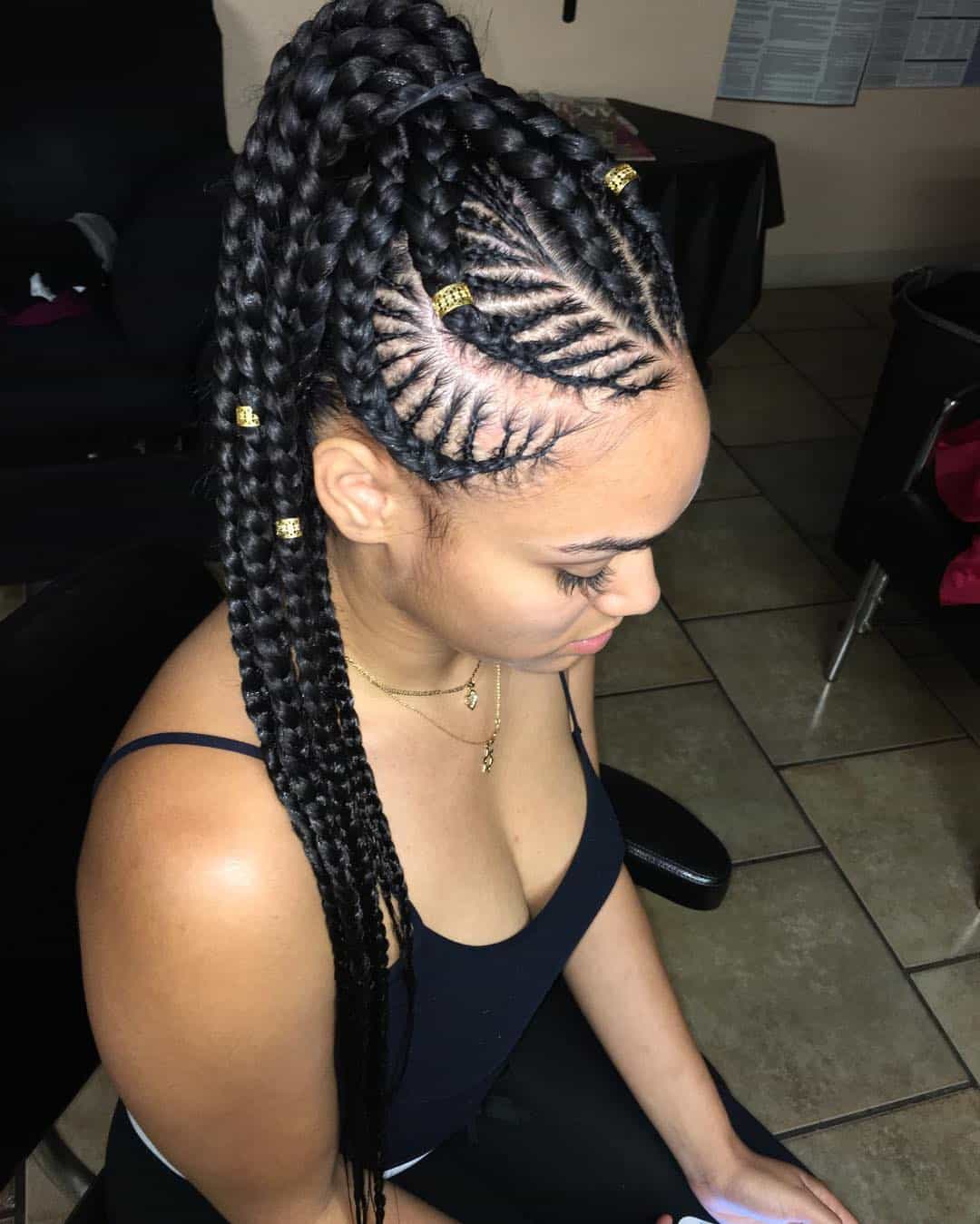 30 Gorgeous Ghana Braids For An All-Black Style