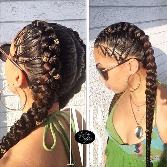 30 Gorgeous Ghana Braids For An All-Black Style