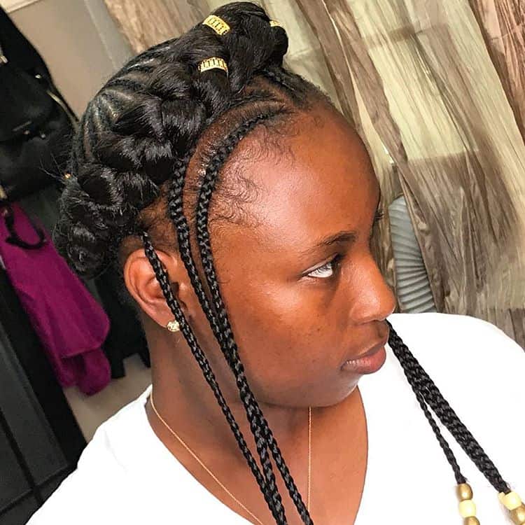 30 Gorgeous Ghana Braids For An All-Black Style