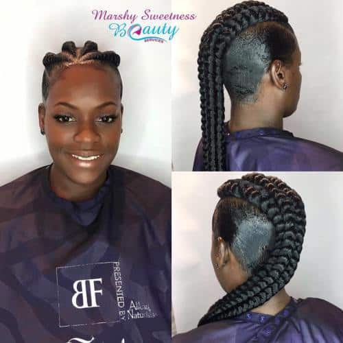 30 Gorgeous Ghana Braids For An All-Black Style